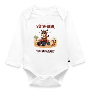 Deserts - Taurus - Organic Longsleeve Baby Bodysuit - white - Front