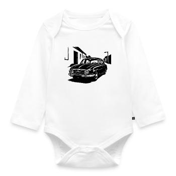 Fin Comrade - V8 - Organic Longsleeve Baby Bodysuit - white - Front