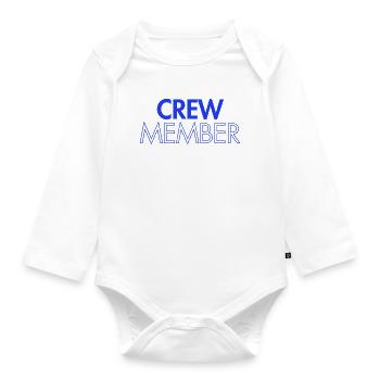 Crew Member - Personnel - Orga - Employees - Team - Organic Longsleeve Baby Bodysuit - white - Front