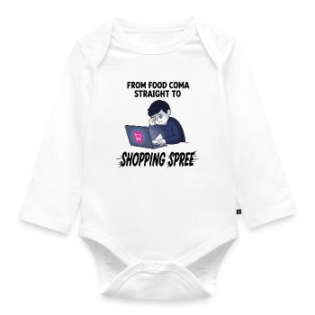 Virée shopping du Black Friday - Body Bébé bio manches longues - blanc - Devant