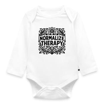 Normalize - Organic Longsleeve Baby Bodysuit - white - Front