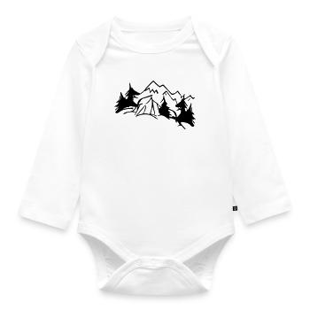 Tente Dream Nature - Design Couleur Modifiable - Body Bébé bio manches longues - blanc - Devant