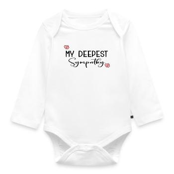 MEIN TIEFSTES BEILEID - Baby Bio-Langarm-Body - Weiß - Vorne