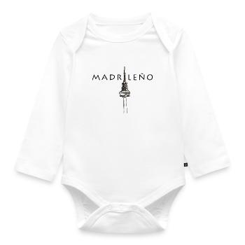 MADRILENIAN - Organic Longsleeve Baby Bodysuit - white - Front