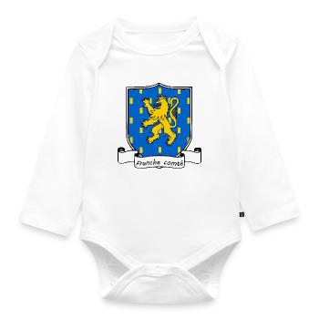 Franche-Comté - Body Bébé bio manches longues - blanc - Devant