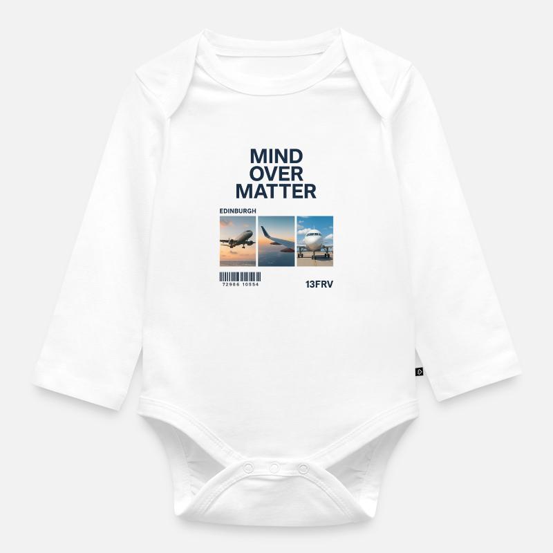 Mind Over Matter: Edinburgh Triptych - Body Bébé bio manches longues - blanc