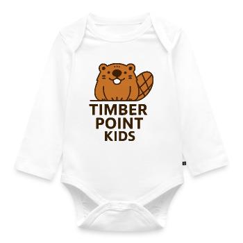 Timber Point Enfants Bieber - Body Bébé bio manches longues - blanc - Devant