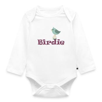 Golf Birdie - Organic Longsleeve Baby Bodysuit - white - Front