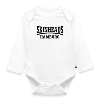 Skinheads Hamburg - Organic Longsleeve Baby Bodysuit - white - Front