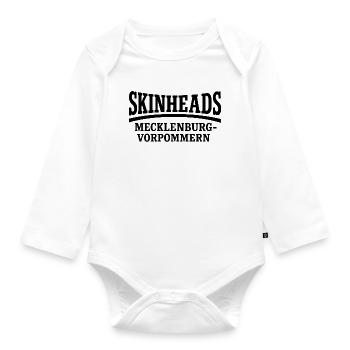 Skinheads Mecklenburg-Vorpommern - Organic Longsleeve Baby Bodysuit - white - Front