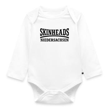 Skinheads Lower Saxony - Organic Longsleeve Baby Bodysuit - white - Front