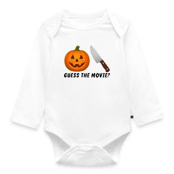 Guess the Movie Funny Humorous - Organic Longsleeve Baby Bodysuit - white - Front