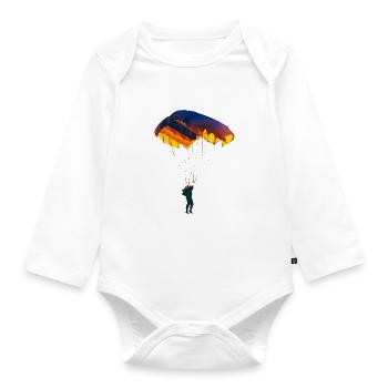 Parachute - Organic Longsleeve Baby Bodysuit - white - Front
