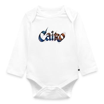 Cairo - Organic Longsleeve Baby Bodysuit - white - Front