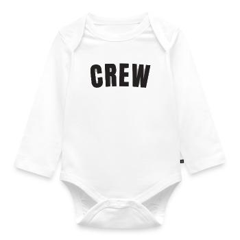 Crew - Baby Bio-Langarm-Body - Weiß - Vorne