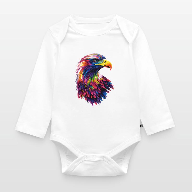 Eagle Bald Eagle Golden Eagle White-tailed Eagle Organic Longsleeve Baby Bodysuit