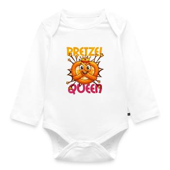 Pretzel - Organic Longsleeve Baby Bodysuit - white - Front