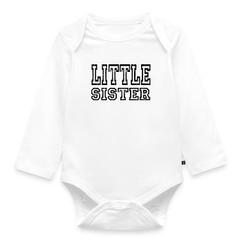 Petite Soeur - Petite Soeur - Fratrie - Body Bébé bio manches longues - blanc - Devant