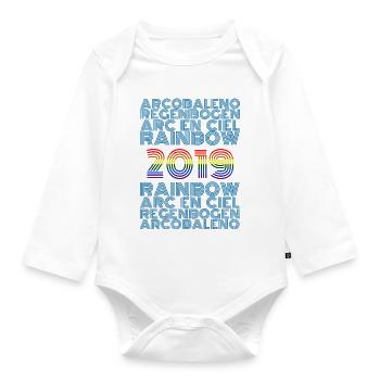 2019 - Organic Longsleeve Baby Bodysuit - white - Front