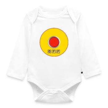 Arrêt pour logorrhéique - Body Bébé bio manches longues - blanc - Devant