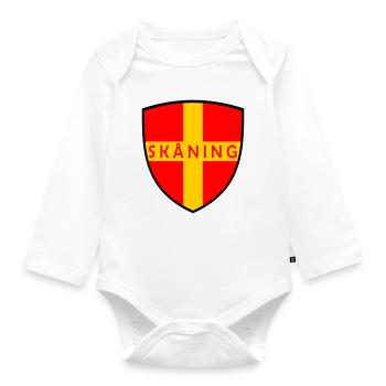 Scanie - Body Bébé bio manches longues - blanc - Devant