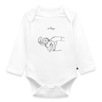 Sleep - Organic Longsleeve Baby Bodysuit - white - Front