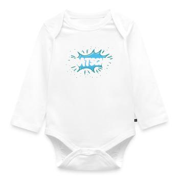 Gift for viola - Organic Longsleeve Baby Bodysuit - white - Front