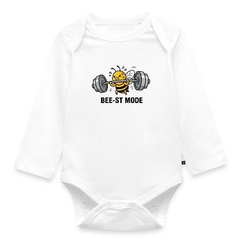 Buzz Lift - Organic Longsleeve Baby Bodysuit - white - Front