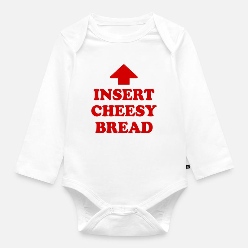 insert cheesy bread - Baby Bio-Langarm-Body - Weiß