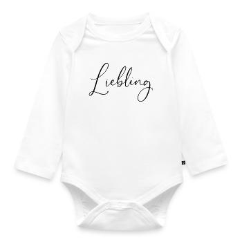 Darling / Conception d’écriture manuscrite - Body Bébé bio manches longues - blanc - Devant