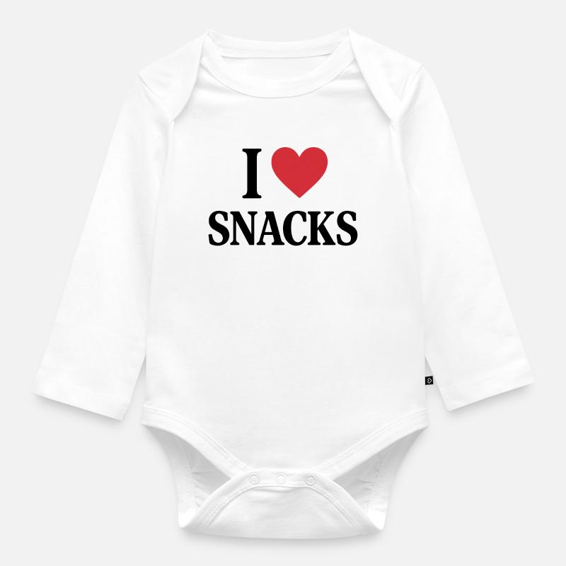I ❤️ COLLATIONS - Body Bébé bio manches longues - blanc