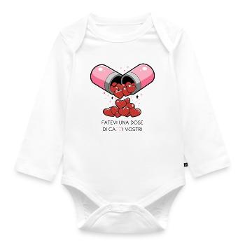 love pill - Organic Longsleeve Baby Bodysuit - white - Front