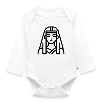 pharaoh - Organic Longsleeve Baby Bodysuit - white - Front