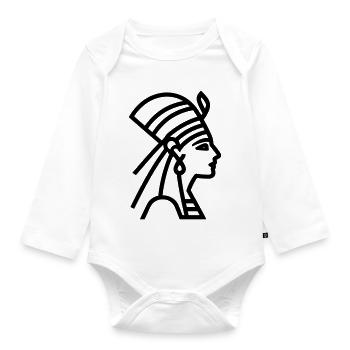 pharaoh - Organic Longsleeve Baby Bodysuit - white - Front