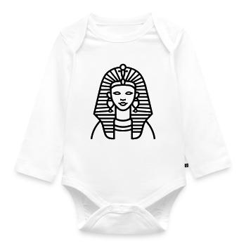 pharaoh - Organic Longsleeve Baby Bodysuit - white - Front