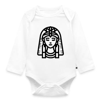 pharaoh - Organic Longsleeve Baby Bodysuit - white - Front