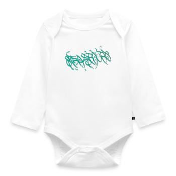 Strasbourg Graffiti Souvenir - Organic Longsleeve Baby Bodysuit - white - Front