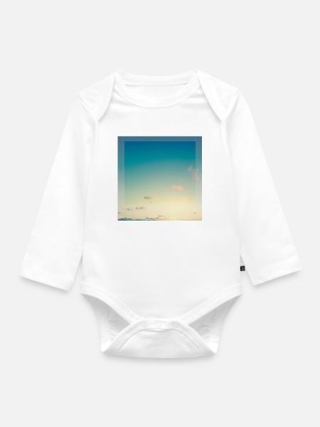 Himmel - Baby Bio-Langarm-Body - Weiß