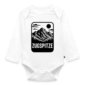 Zugspitze Berg Allemagne - Body Bébé bio manches longues - blanc - Devant