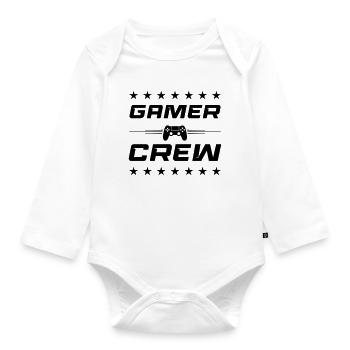 Gamepad Controller - Organic Longsleeve Baby Bodysuit - white - Front