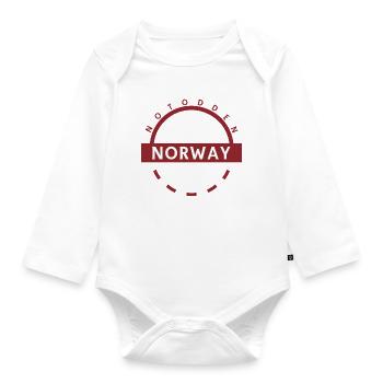 Notodden Tour de Norvège Emblème - Body Bébé bio manches longues - blanc - Devant