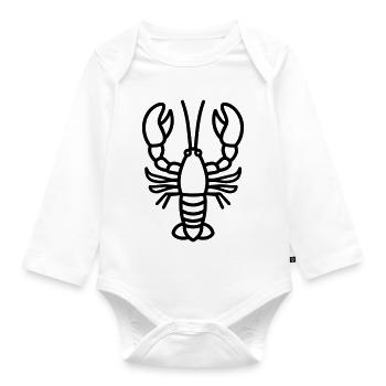 Hummer - Baby Bio-Langarm-Body - Weiß - Vorne