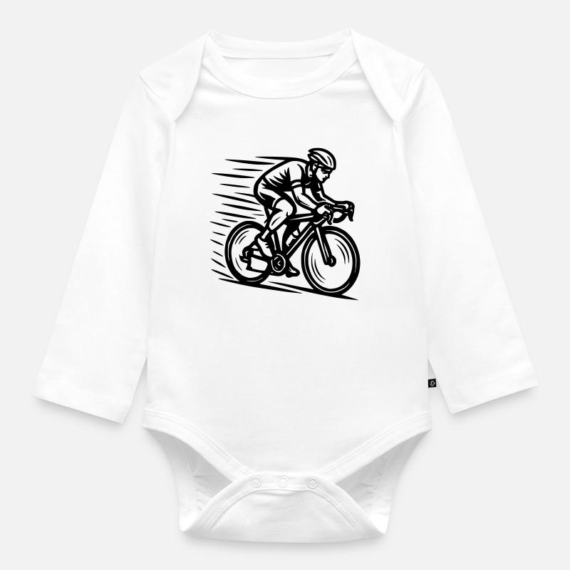 Coureur - Body Bébé bio manches longues - blanc