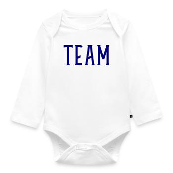 Team - Baby Bio-Langarm-Body - Weiß - Vorne