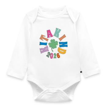 Kita Child 2026 Shamrock - Organic Longsleeve Baby Bodysuit - white - Front