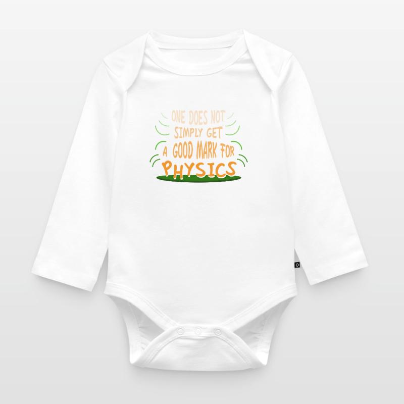 Physics Physicist Physics Student Physics Teacher Organic Longsleeve Baby Bodysuit