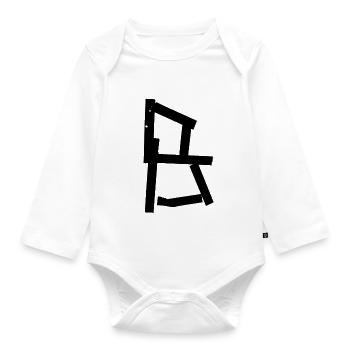 Urban letter - Organic Longsleeve Baby Bodysuit - white - Front