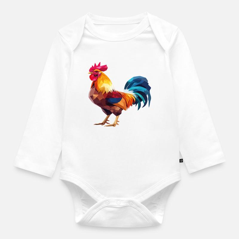 Hahnp3 - Body Bébé bio manches longues - blanc