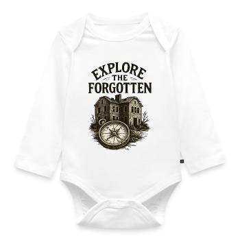 Urbex - Urban Exploration - Urban Explorer - Organic Longsleeve Baby Bodysuit - white - Front