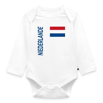 Enschede - Baby Bio-Langarm-Body - Weiß - Vorne